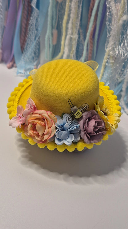 Pretty spring garden bowler hat one available