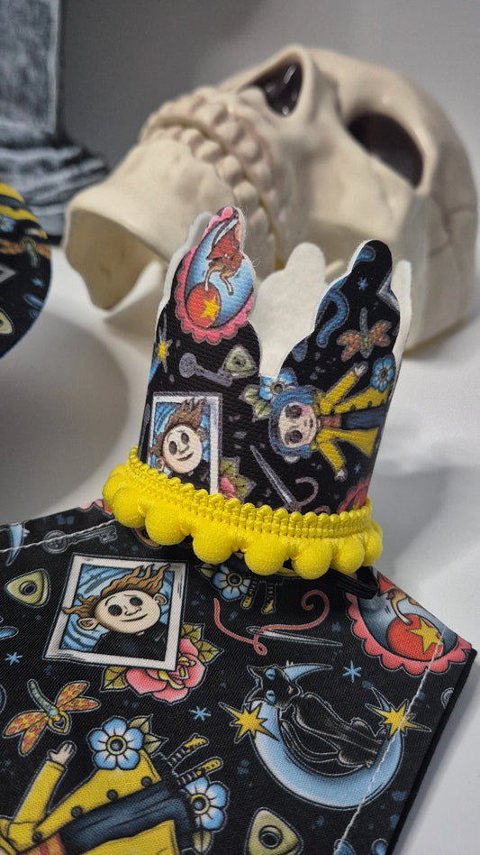 Button girl crown