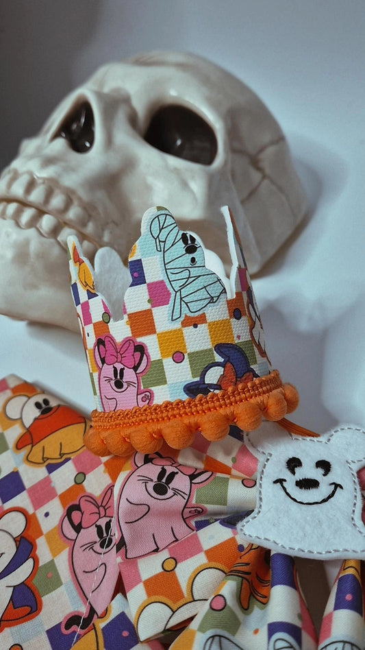 Colourful mouse ghosts crown