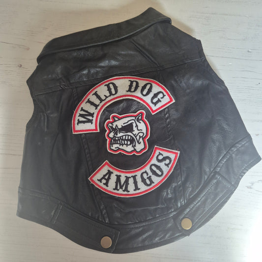 Size large but fits mini dachshund