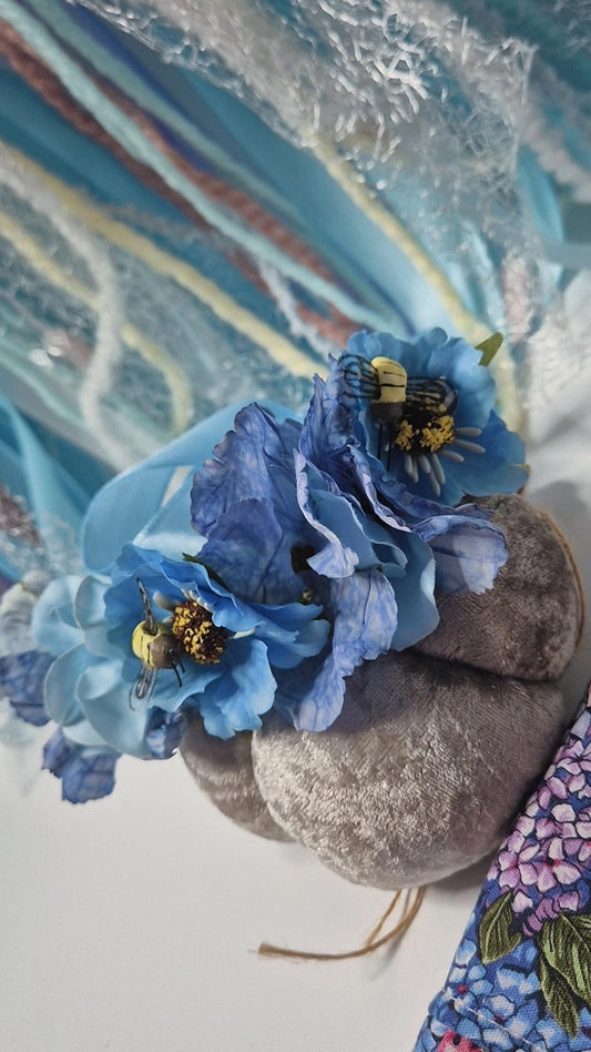 Feeling blue hydrangea adjustable flower crown can be used as collar one available