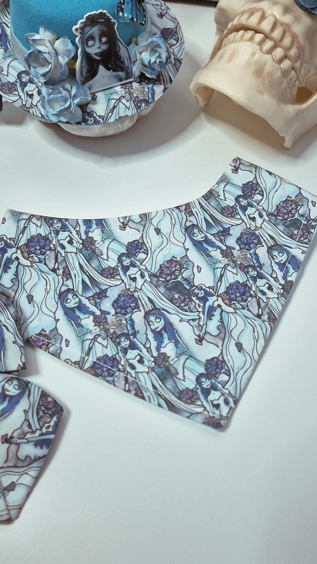 Blue bride bandana