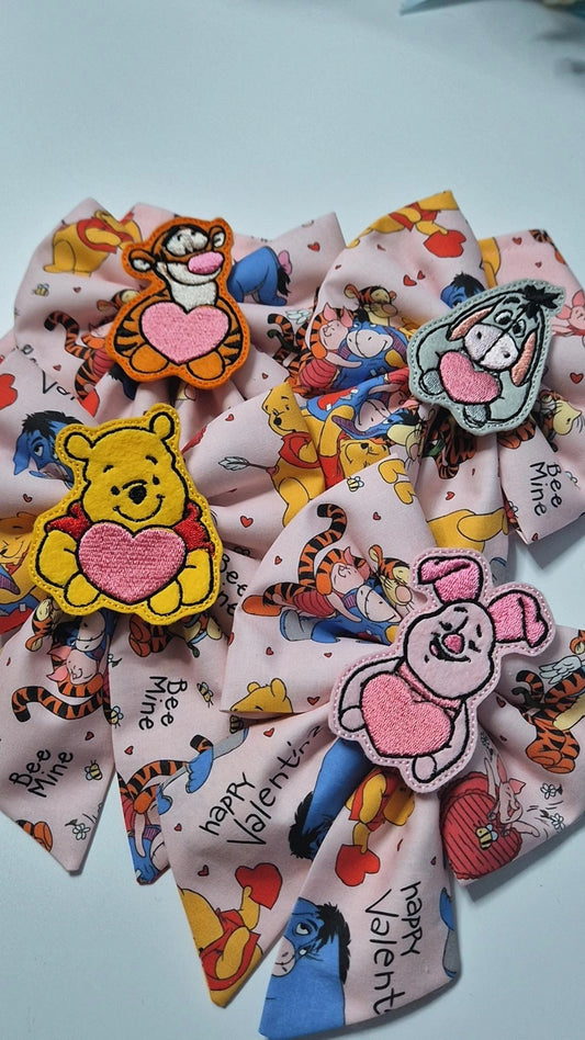 100 acre love embroidered sailor bow