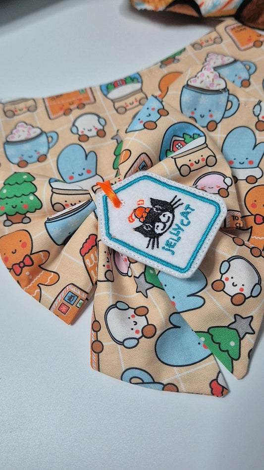 Jellyxmas collection embroidered sailor bow