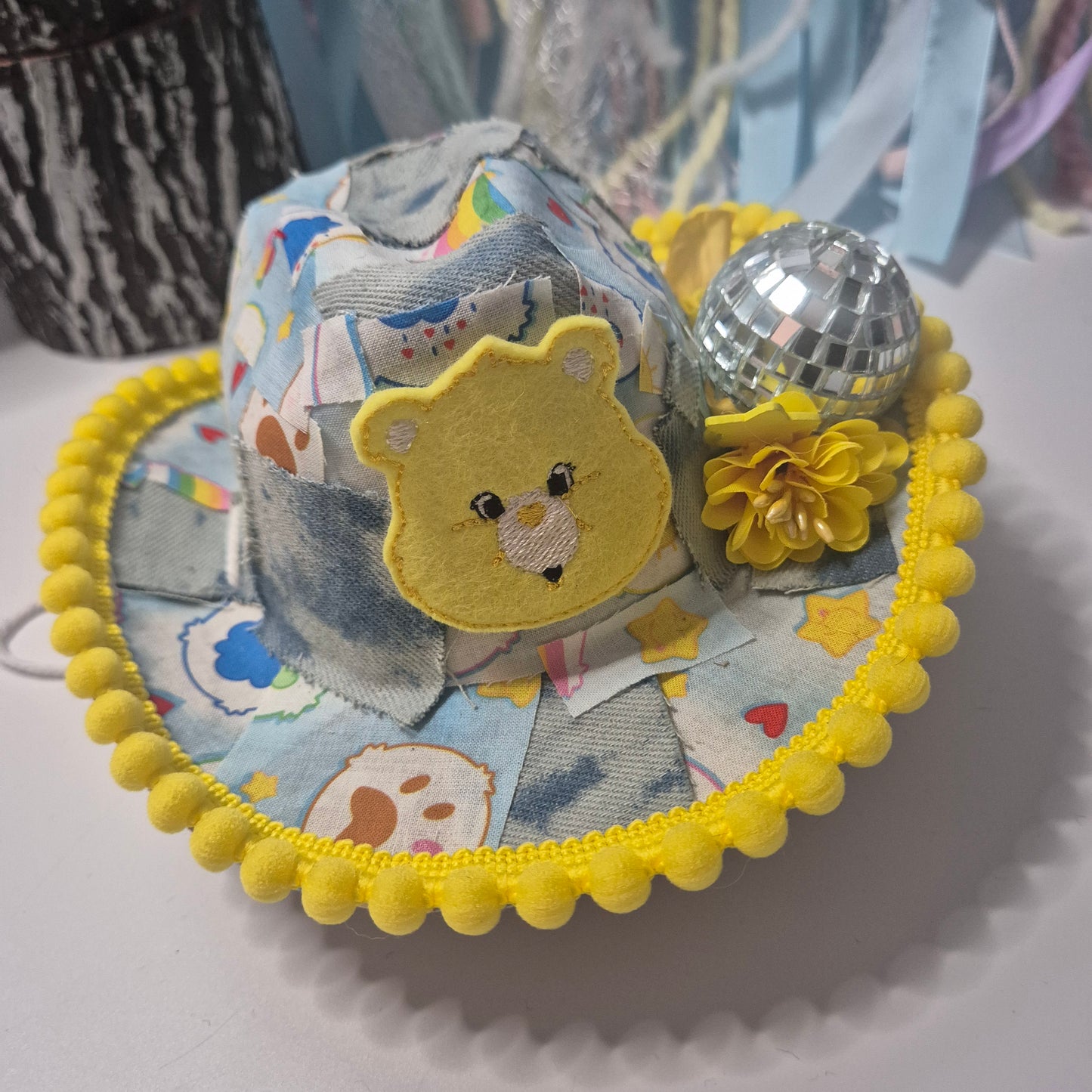Yellow bear cowboy hat