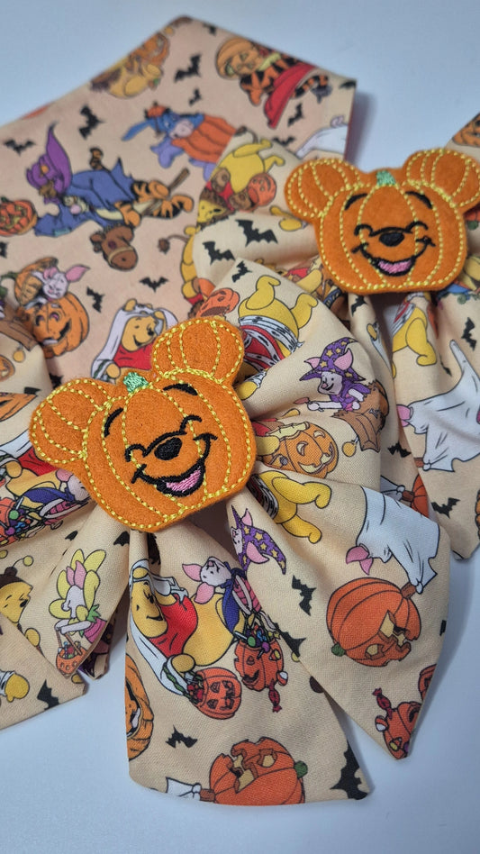 Haunted acre woods embroidered sailor bow (bowtie option)