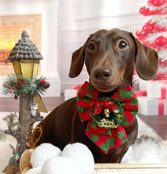 Christmas wreath sailor bow