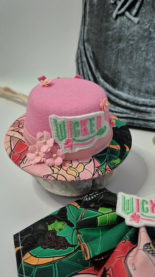 Good vs misunderstood Pink handmade bowler hat (one available)